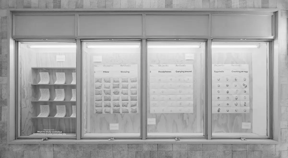 Ciao! Presented in September 2024 at Small Small Space in Milan,  Outcomes Studies  reflected on the limits of control, the role of accident, and the logic of irregularity — and marked the release of Apropos Editions’ first book.